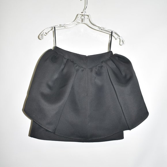 shushu/tong puffy flounce black skirt dress 2 us 6 uk quality made - Picture 4 of 8